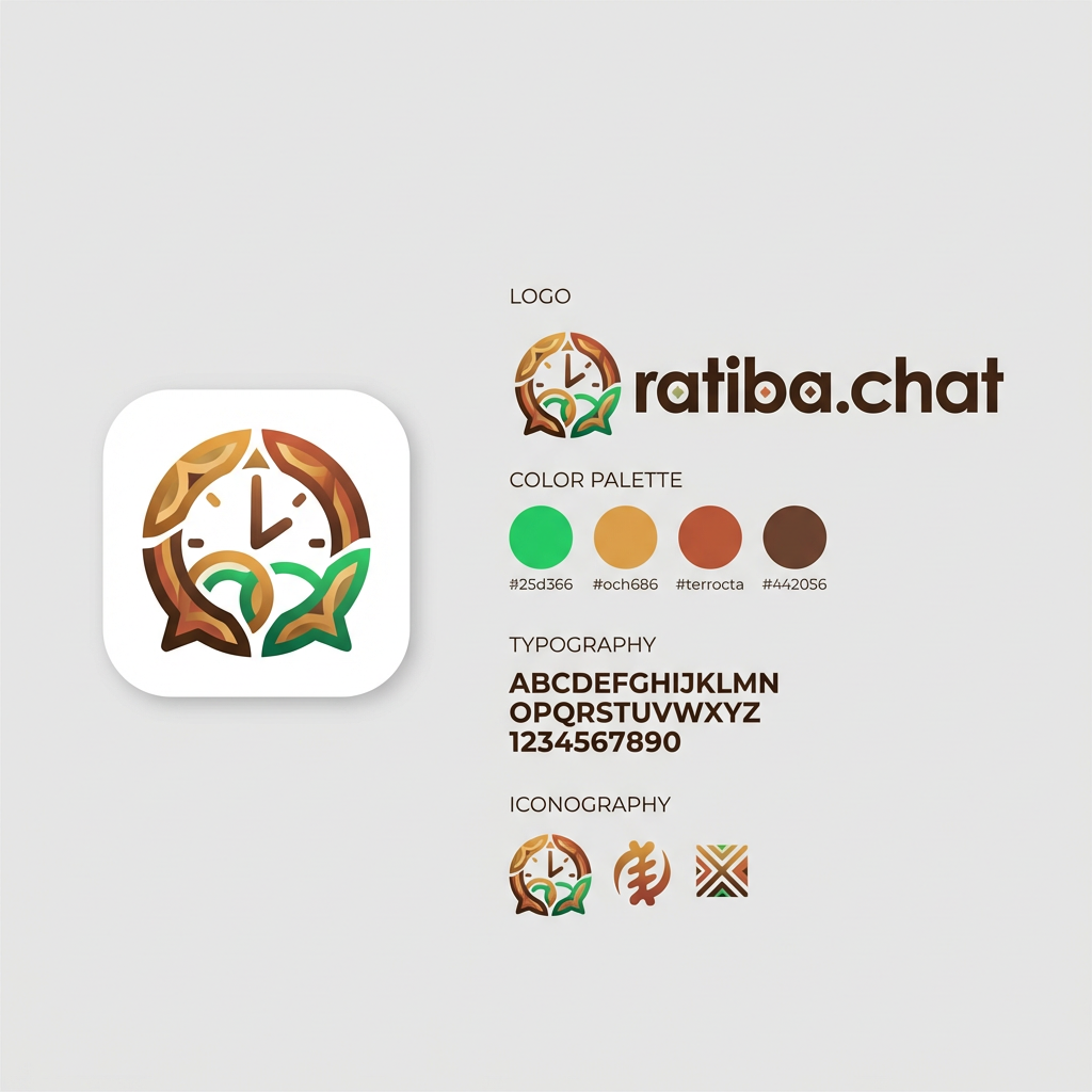 Ratiba.chat — Maasai shield brand mark